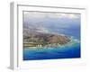 Aerial of Honolulu and Diamond Head, Oahu, Hawaii-Michael DeFreitas-Framed Photographic Print