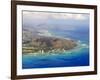 Aerial of Honolulu and Diamond Head, Oahu, Hawaii-Michael DeFreitas-Framed Photographic Print