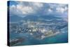 Aerial of Honolulu, Oahu, Hawaii, United States of America, Pacific-Michael-Stretched Canvas