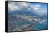 Aerial of Honolulu, Oahu, Hawaii, United States of America, Pacific-Michael-Framed Stretched Canvas