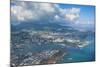 Aerial of Honolulu, Oahu, Hawaii, United States of America, Pacific-Michael-Mounted Photographic Print