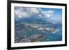 Aerial of Honolulu, Oahu, Hawaii, United States of America, Pacific-Michael-Framed Photographic Print