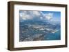 Aerial of Honolulu, Oahu, Hawaii, United States of America, Pacific-Michael-Framed Photographic Print