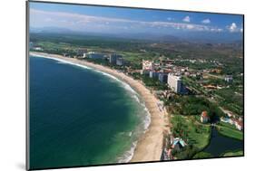 Aerial of Ixtapa Oceanfront-Danny Lehman-Mounted Photographic Print