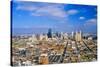 Aerial of Kansas City skyline, MO-null-Stretched Canvas
