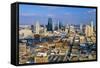Aerial of Kansas City skyline, MO-null-Framed Stretched Canvas