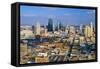Aerial of Kansas City skyline, MO-null-Framed Stretched Canvas