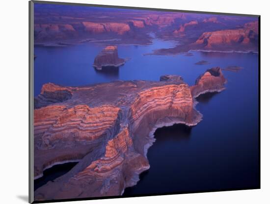 Aerial of Lake Powell, Glen Canyon NRA, Utah, USA-Art Wolfe-Mounted Photographic Print