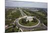 Aerial of Mall showing Lincoln Memorial, Washington Monument and the U.S. Capitol, Washington, D.C.-Carol Highsmith-Mounted Art Print