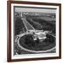 Aerial of Mall showing Lincoln Memorial, Washington Monument and the U.S. Capitol, Washington, D.C.-Carol Highsmith-Framed Art Print