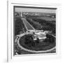 Aerial of Mall showing Lincoln Memorial, Washington Monument and the U.S. Capitol, Washington, D.C.-Carol Highsmith-Framed Art Print