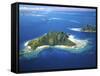 Aerial of Maolo Island, Mamanuca Islands, Fiji-David Wall-Framed Stretched Canvas