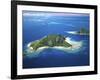 Aerial of Maolo Island, Mamanuca Islands, Fiji-David Wall-Framed Photographic Print