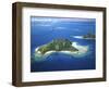Aerial of Maolo Island, Mamanuca Islands, Fiji-David Wall-Framed Photographic Print