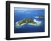 Aerial of Maolo Island, Mamanuca Islands, Fiji-David Wall-Framed Photographic Print