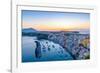 Aerial of Marina di Corricella at Sunset, Procida, Flegrean Islands, Campania, Italy, Europe-Neil Farrin-Framed Photographic Print