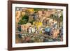 Aerial of Marina di Corricella, Procida, Flegrean Islands, Campania, Italy, Europe-Neil Farrin-Framed Photographic Print