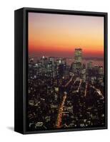 Aerial of Midtown NYC at Dusk, NY-Barry Winiker-Framed Stretched Canvas