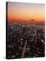 Aerial of Midtown NYC at Dusk, NY-Barry Winiker-Stretched Canvas