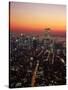 Aerial of Midtown NYC at Dusk, NY-Barry Winiker-Stretched Canvas