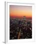 Aerial of Midtown NYC at Dusk, NY-Barry Winiker-Framed Premium Photographic Print