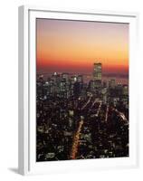 Aerial of Midtown NYC at Dusk, NY-Barry Winiker-Framed Premium Photographic Print