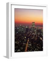 Aerial of Midtown NYC at Dusk, NY-Barry Winiker-Framed Photographic Print