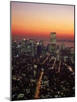 Aerial of Midtown NYC at Dusk, NY-Barry Winiker-Mounted Photographic Print