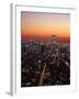 Aerial of Midtown NYC at Dusk, NY-Barry Winiker-Framed Photographic Print