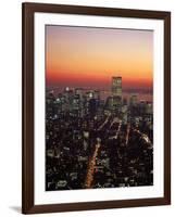 Aerial of Midtown NYC at Dusk, NY-Barry Winiker-Framed Photographic Print