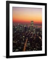 Aerial of Midtown NYC at Dusk, NY-Barry Winiker-Framed Photographic Print