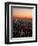 Aerial of Midtown NYC at Dusk, NY-Barry Winiker-Framed Premium Photographic Print