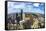Aerial of Modern Buildings in Downtown Houston-Jorg Hackemann-Framed Stretched Canvas
