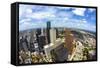 Aerial of Modern Buildings in Downtown Houston-Jorg Hackemann-Framed Stretched Canvas