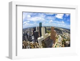 Aerial of Modern Buildings in Downtown Houston-Jorg Hackemann-Framed Photographic Print