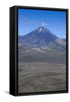 Aerial of Mount Ngauruhoe, Tongariro National Park, North Island, New Zealand, Pacific-Michael Runkel-Framed Stretched Canvas