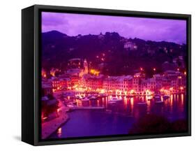 Aerial of Mountain Overlooking Portofino, Italy-Bill Bachmann-Framed Stretched Canvas