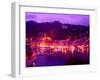 Aerial of Mountain Overlooking Portofino, Italy-Bill Bachmann-Framed Premium Photographic Print