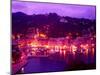 Aerial of Mountain Overlooking Portofino, Italy-Bill Bachmann-Mounted Premium Photographic Print