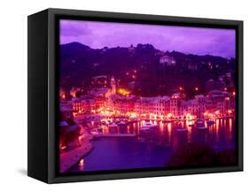 Aerial of Mountain Overlooking Portofino, Italy-Bill Bachmann-Framed Stretched Canvas