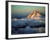 Aerial of Mt. Hood, Oregon Cascades, USA-Janis Miglavs-Framed Photographic Print