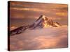 Aerial of Mt. Hood, Oregon Cascades, USA-Janis Miglavs-Stretched Canvas