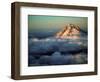 Aerial of Mt. Hood, Oregon Cascades, USA-Janis Miglavs-Framed Photographic Print