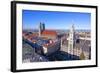 Aerial of Munich in Beautiful Weather-Jorg Hackemann-Framed Photographic Print