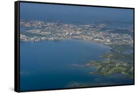 Aerial of Noumea, New Caledonia, Pacific-Michael Runkel-Framed Stretched Canvas