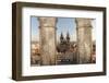 Aerial of Old Town Square. Church of Our Lady of Tryn. Prague, Czech Republic-Tom Norring-Framed Photographic Print