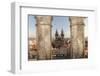 Aerial of Old Town Square. Church of Our Lady of Tryn. Prague, Czech Republic-Tom Norring-Framed Photographic Print