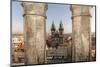 Aerial of Old Town Square. Church of Our Lady of Tryn. Prague, Czech Republic-Tom Norring-Mounted Photographic Print