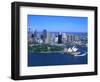 Aerial of Opera House and City, Sydney, Australia-Bill Bachmann-Framed Photographic Print