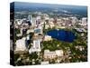 Aerial of Orlando Skyline and Lake Eola, Florida, USA-Bill Bachmann-Stretched Canvas